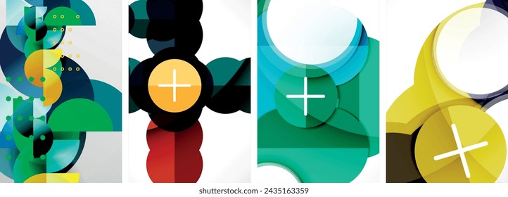 Vector concept of geometric abstract background design