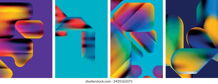 Vector concept of geometric abstract background design