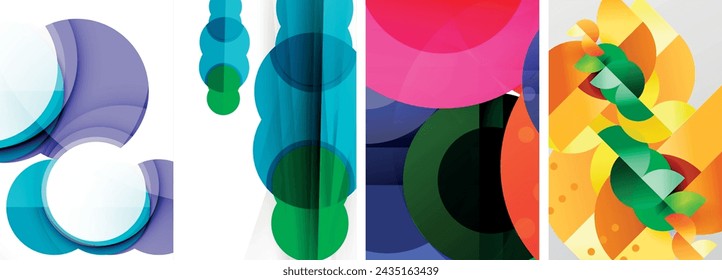 Vector concept of geometric abstract background design