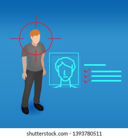 Vector concept of human resources management.