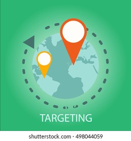 Vector concept icons for business. Design elements for web and mobile applications