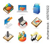 Vector concept icons for business. Illustrations for document, article or website.