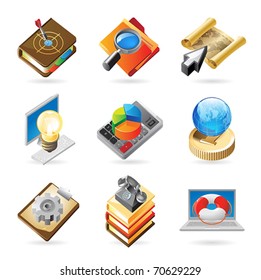 Vector concept icons for business and industry. Illustrations for document, article or website.