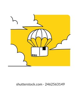 Vector Concept Illustration Sending Package