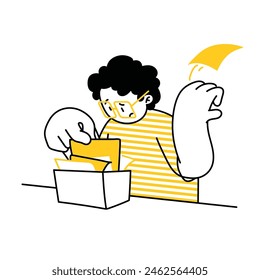 Ilustración del concepto de Vector Actividad en redes sociales 