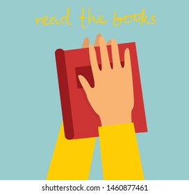 Vector concept illustrations of World Book Day, Reading the books and Book festival in the flat style. 