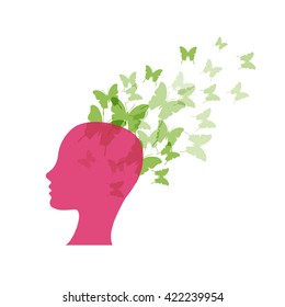 Vector concept imagination and optimism