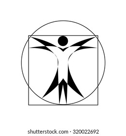 Vector concept Leonardo da Vinci