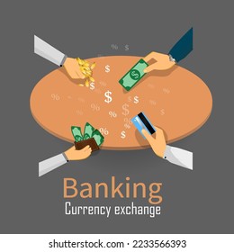 Vector concept of mobile banking and online payments.