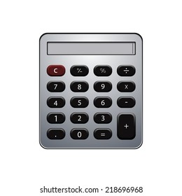 Vector concept modern calculator background. Eps 10