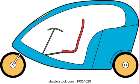 Vector of concept modern car