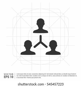 Vector concept network icon

