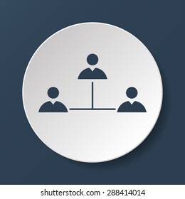 Vector concept network icon. Design style eps 10