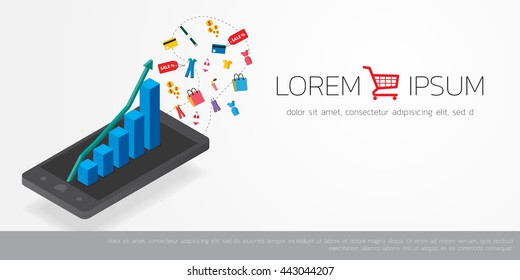 Vector concept of  online shop