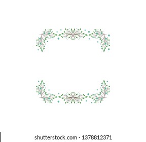 Vector concept photo frame. Blank template to decorate the image and photo. Modern elegant graphic design.