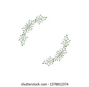 Vector concept photo frame. Blank template to decorate the image and photo. Modern elegant graphic design.