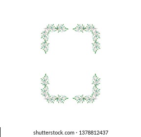 Vector concept photo frame. Blank template to decorate the image and photo. Modern elegant graphic design.