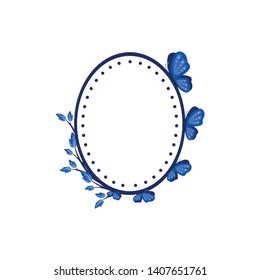 Vector concept photo frame. Blank template to decorate the image and photo. Modern elegant graphic design.
