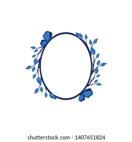 Vector concept photo frame. Blank template to decorate the image and photo. Modern elegant graphic design.
