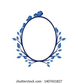 Vector concept photo frame. Blank template to decorate the image and photo. Modern elegant graphic design.