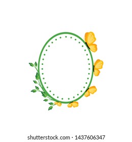 Vector concept photo frame. Blank template to decorate the image and photo. Modern elegant graphic design.