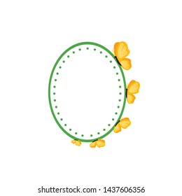 Vector concept photo frame. Blank template to decorate the image and photo. Modern elegant graphic design.