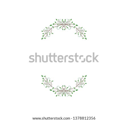 Vector concept photo frame. Blank template to decorate the image and photo. Modern elegant graphic design.