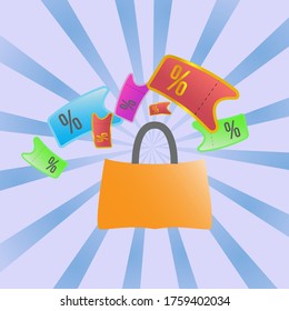 vector concept promo bag sales