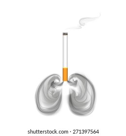 Vector Of Concept Of Quit And Stop Smoking Can Use For 31 May The World No Tobacco Day.