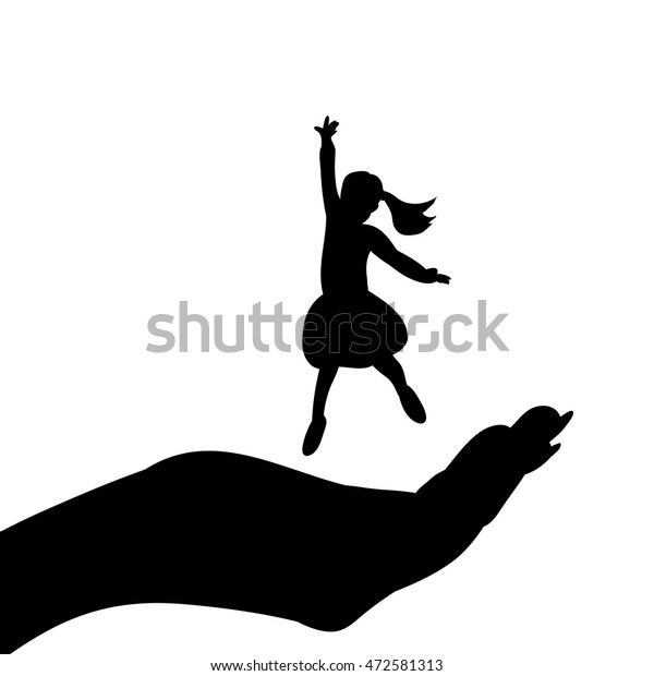 Download Vector Concept Save Children Protect Child Stock Vector (Royalty Free) 472581313