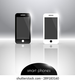 Vector concept of smart phone. Vector illustration.