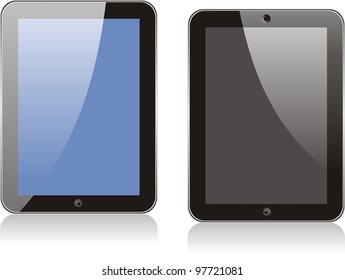 Vector concept tablet . No transparency effects. EPS8 Only