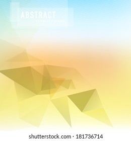 vector conceptual blurred scene with triangles texture colourful abstract multicolored new trendy empty shine fleece cloudy luxurious lighting art decorative drip collage letterhead conceptual illumin