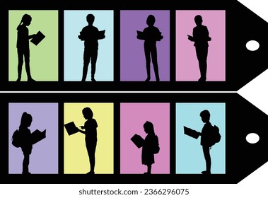 Marcadores conceptuales vectoriales. Etiquetas y etiquetas.