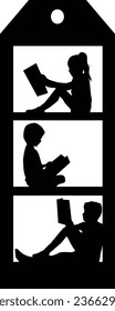 Vector conceptual bookmarks. Labels and tags.