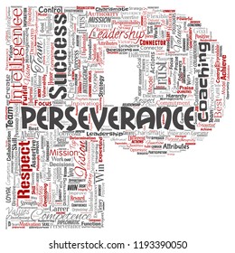 Vector conceptual business leadership strategy, management value letter font word cloud isolated background. Collage of success, achievement, responsibility, intelligence authority or competence