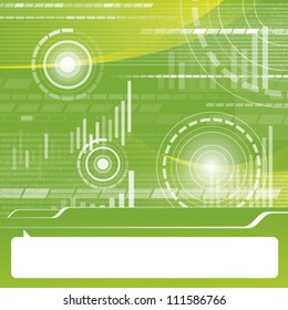 Vector conceptual business virtual background with charts