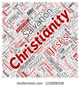 Vector Conceptual Christianity Jesus Bible Testament Stock Vector ...