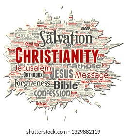 Vector Conceptual Christianity Jesus Bible Testament Stock Vector ...