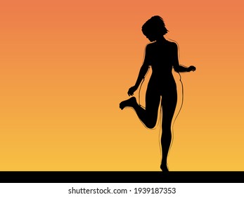 Vector conceptual fat overweight obese female vs slim fit healthy body after weight loss or diet with muscles thin young woman over sunset. Fitness, nutrition or fatness obesity, health shape