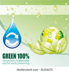 VECTOR Conceptual Green Environment and recycle card