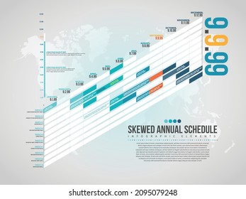 Vector conceptual infographic design element template.