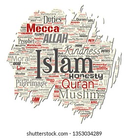 Vector de islam conceptual, profeta, mezquita antigua desgarrada de papel nube aislado fondo. Collage de musulmanes, ramadam, quran, peregrinación, allah, deberes, arte, caligrafía, oriental, concepto de tradición