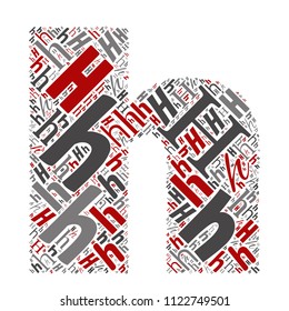 Vector conceptual red, gray and black playful funny education font made of letter collection or group on character shapes isolated on white background. A modern art alphabet learning element design