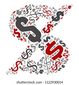 Vector conceptual red, gray and black playful funny education font made of symbol collection or group on character shapes isolated on white background. A modern art alphabet learning element design