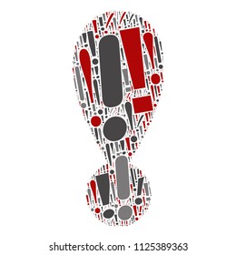Vector conceptual red, gray and black playful funny education font made of symbol collection or group on character shapes isolated on white background. A modern art alphabet learning element design