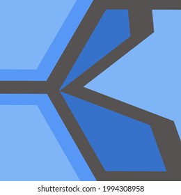 Vector - silueta conceptual simple de una mariposa azul. Ilustración del vector