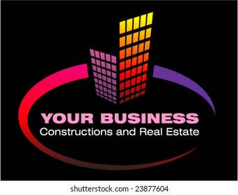 VECTOR Conceptual symbol and Icons for real estate company