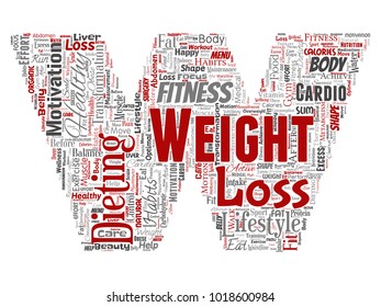 Vector conceptual weight loss healthy diet transformation letter font W word cloud isolated background. Collage of fitness motivation lifestyle, before and after workout slim body beauty concept