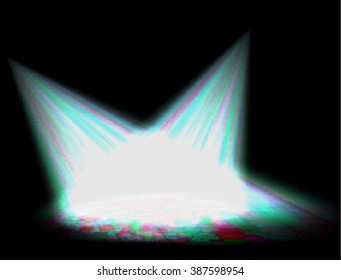 vector concert lighting against a dark background illustration 4